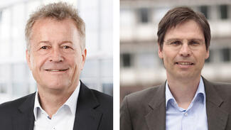 Jörg Desel & Uwe Elsholz (Foto: Hardy Welsch/FernUniversität in Hagen)