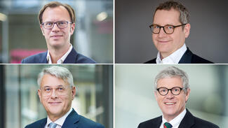 Die Geschäftsführung des Stifterverbandes ab Februar 2021 (Foto: Damian Gorczany/David Ausserhofer/Sibylle Zettler)