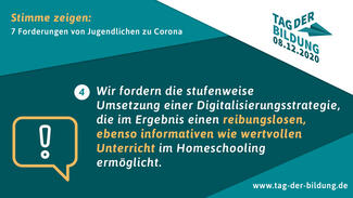 Sieben Forderungen zum Tag der Bildung